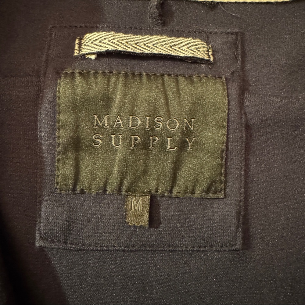 Men’s Navy Blue Madison Supply Dual Zipper Jacket - Medium - Picture 3 of 12